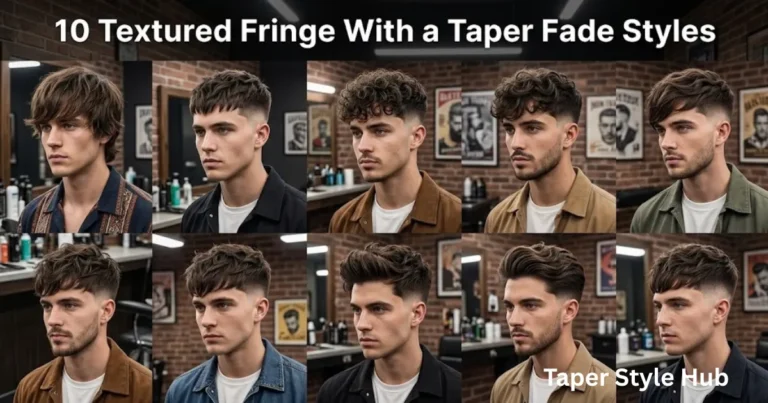 10 Textured Fringe With a Taper Fade Styles