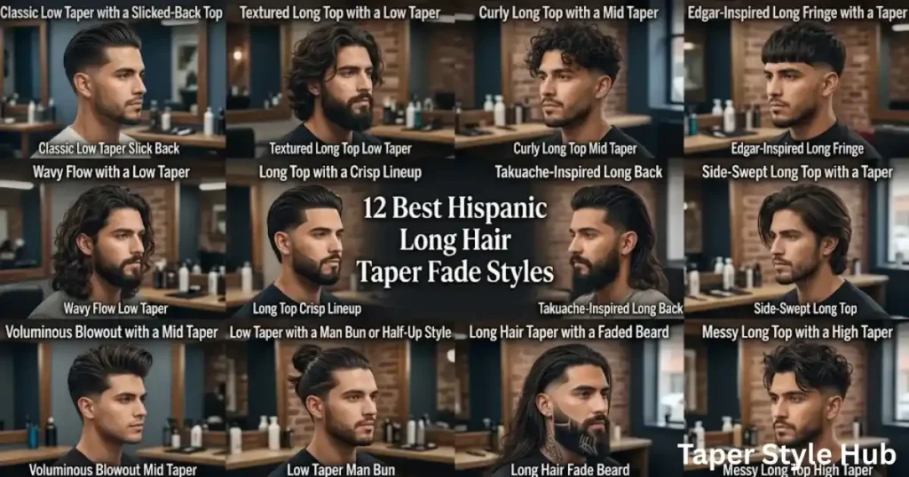 12 Best Hispanic Long Hair Taper Fade Styles to Try