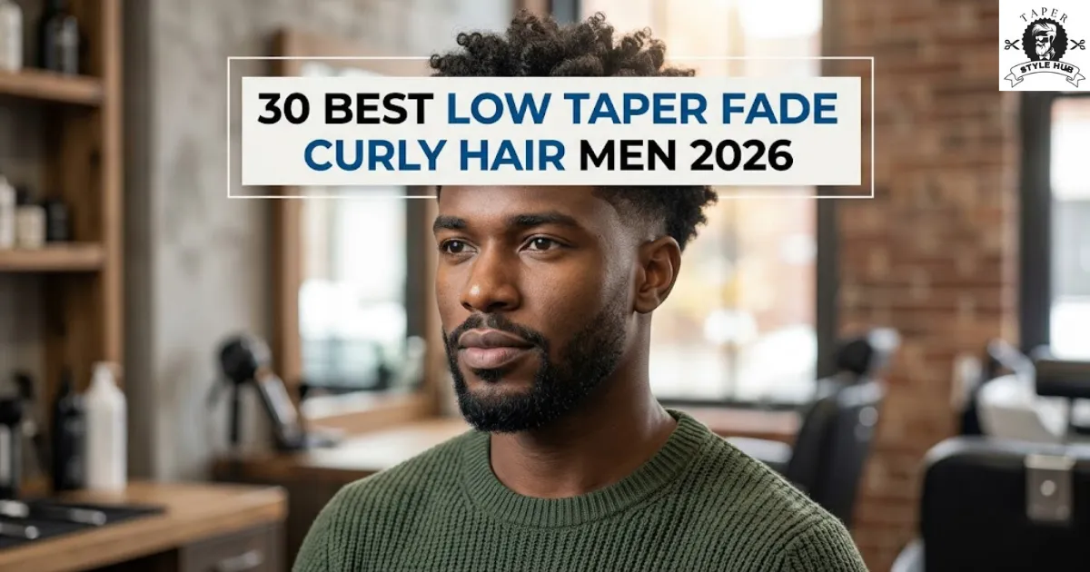 30 Best Low Taper Fade Curly Hair Men 2026
