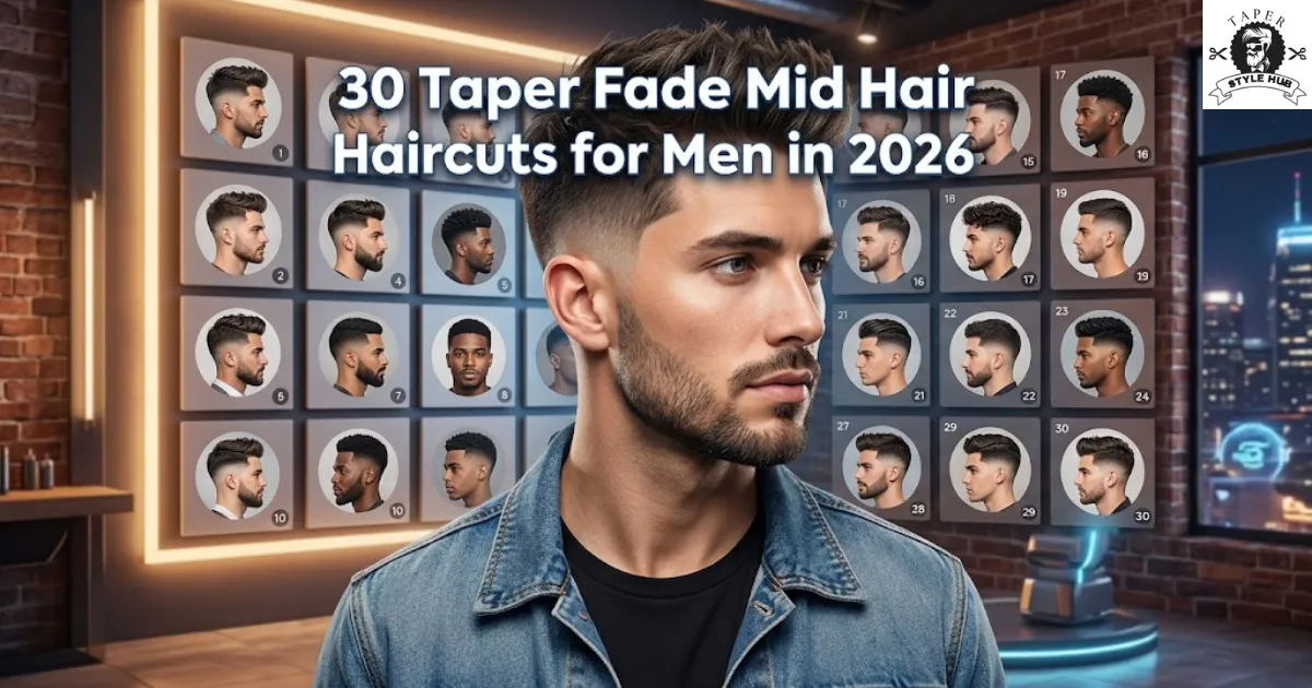 30 Taper Fade Mid Haircuts for Men in 2026