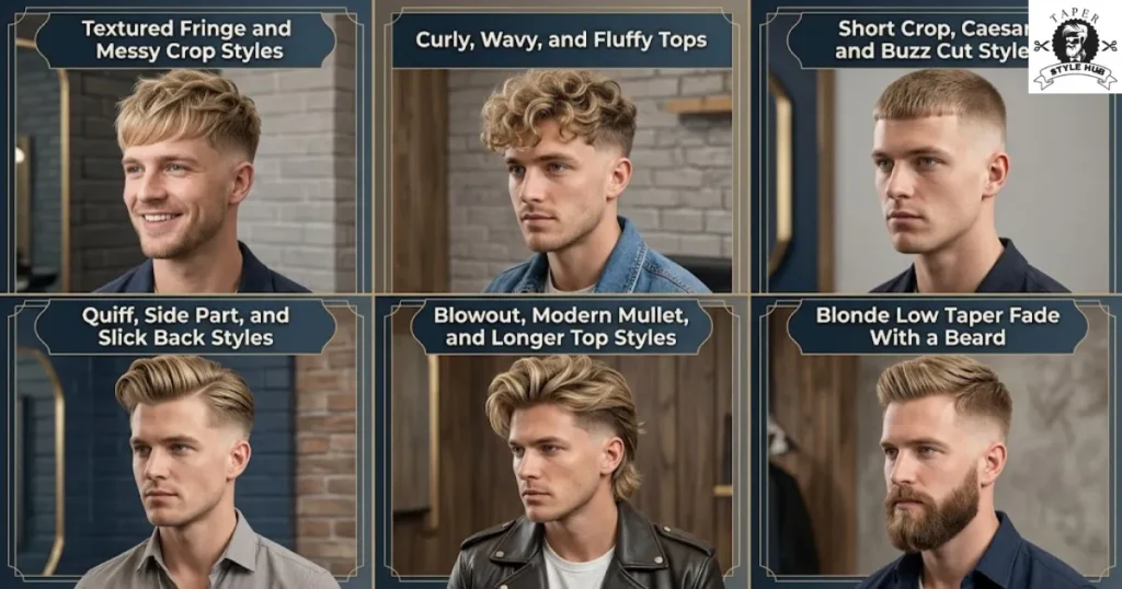 Best Blonde Low Taper Fade Styles by Category