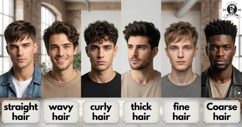 Best Hair Types for a Mid Taper Textured Fringe