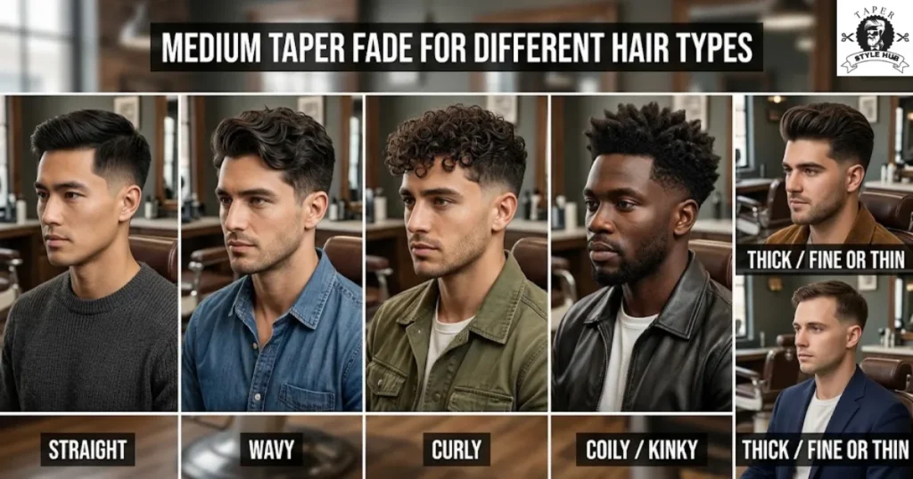 Best Medium Taper Fade for Different Hair Types
