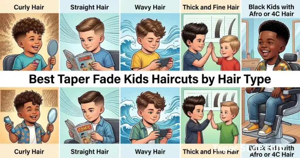 Best Taper Fade Kids Haircuts by Hair Type