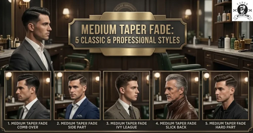 Classic and Professional Medium Taper Fade Styles
