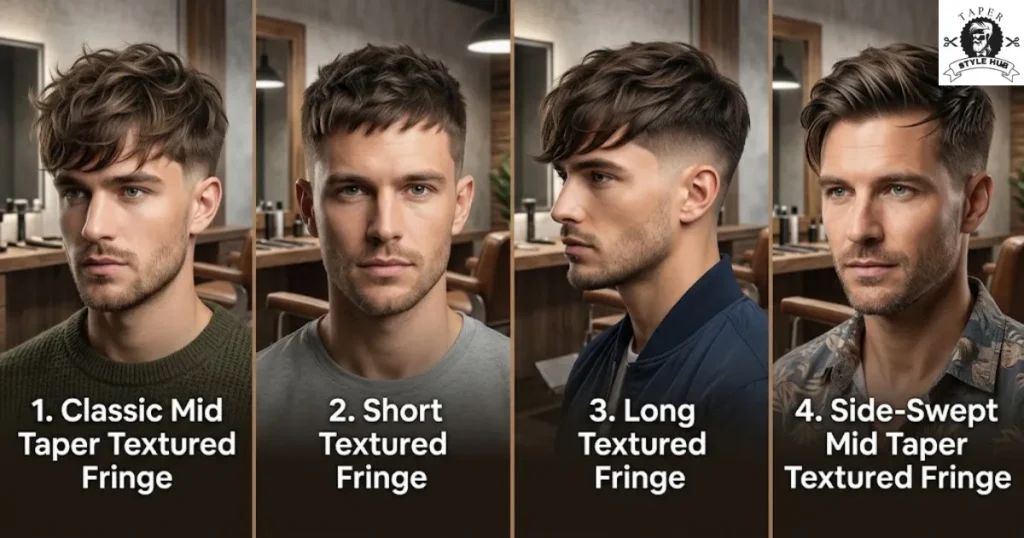 Classic Mid Taper Textured Fringe Styles