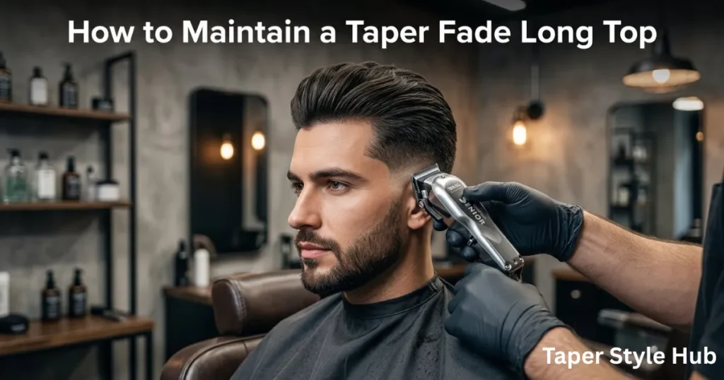 How to Maintain a Taper Fade Long Top