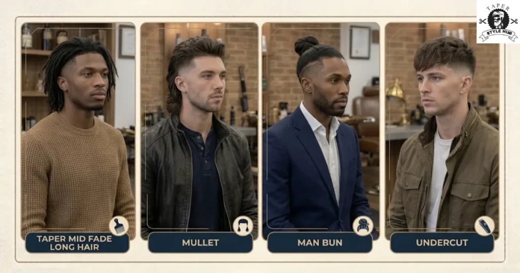 Long Hair and Mullet Styles