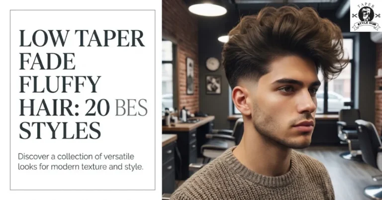 Low Taper Fade Fluffy Hair: 20 Best Styles