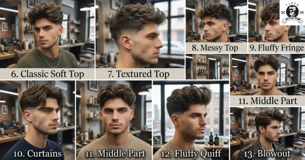 Low Taper Fade Fluffy Hair Styles by Top Shape