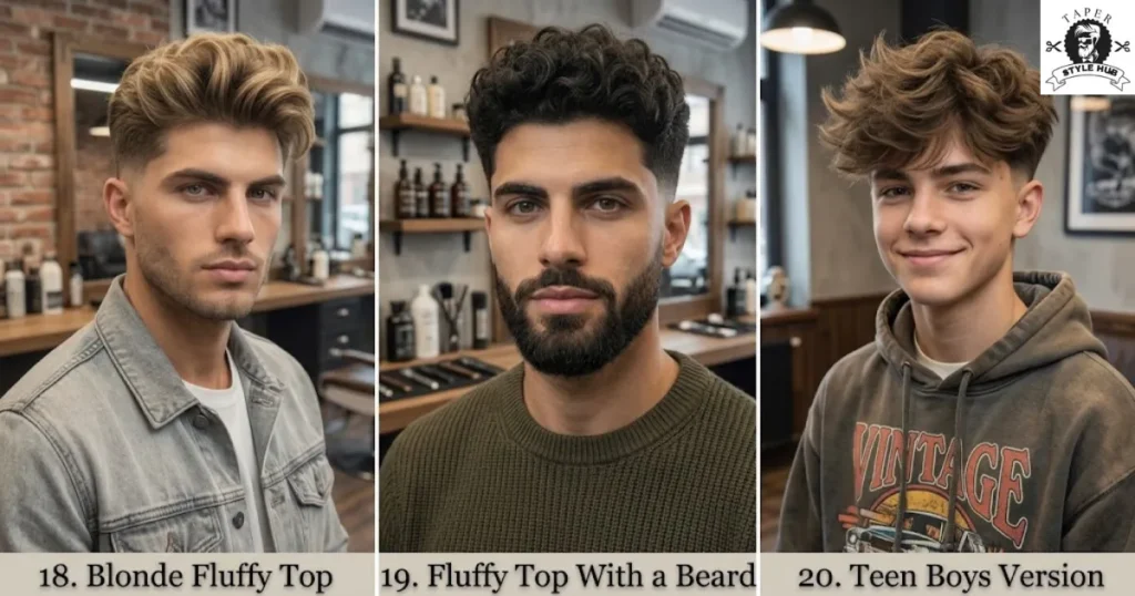 Low Taper Fade Fluffy Hair Styles for Personal Looks