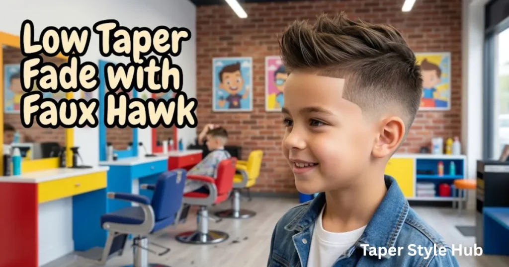Low Taper Fade with Faux Hawk