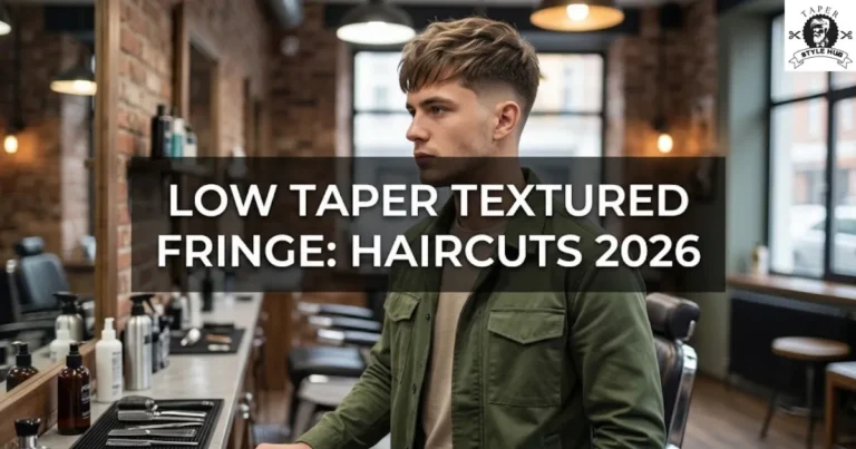 Low Taper Textured Fringe: Haircuts 2026