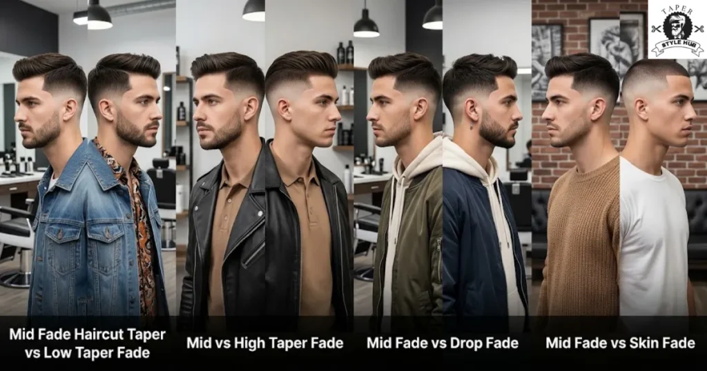 Mid Fade Haircut Taper vs Other Popular Fades