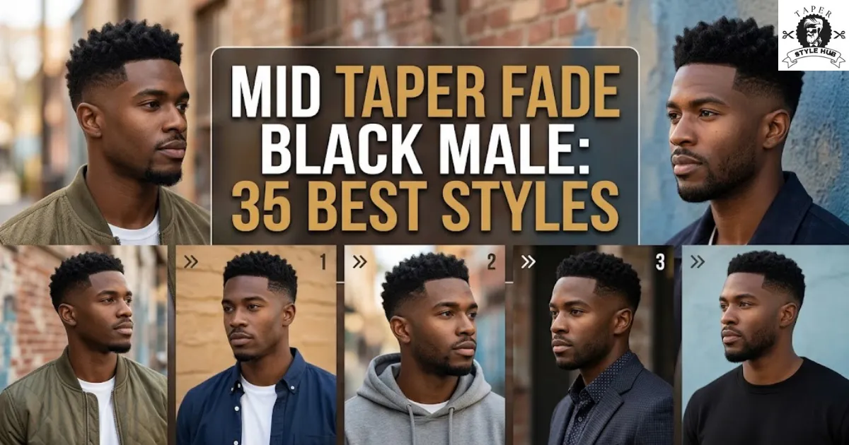 Mid Taper Fade Black Male: 35 Best Styles