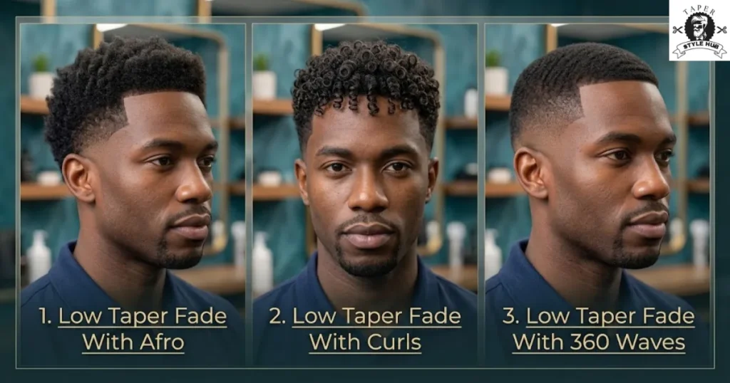 Natural Texture Styles for a Low Taper Fade Black Male Look