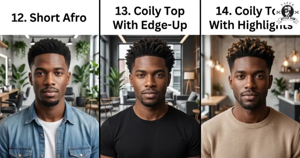 Short Low Taper Fade Styles for Coily Hair