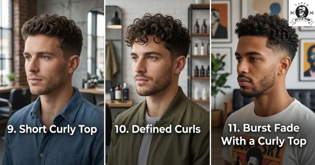 Short Low Taper Fade Styles for Curly Hair