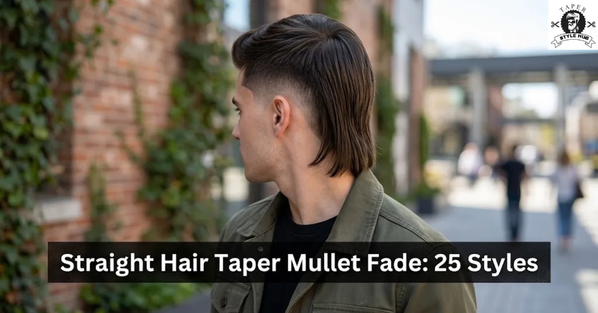 Straight Hair Taper Mullet Fade: 25 Styles