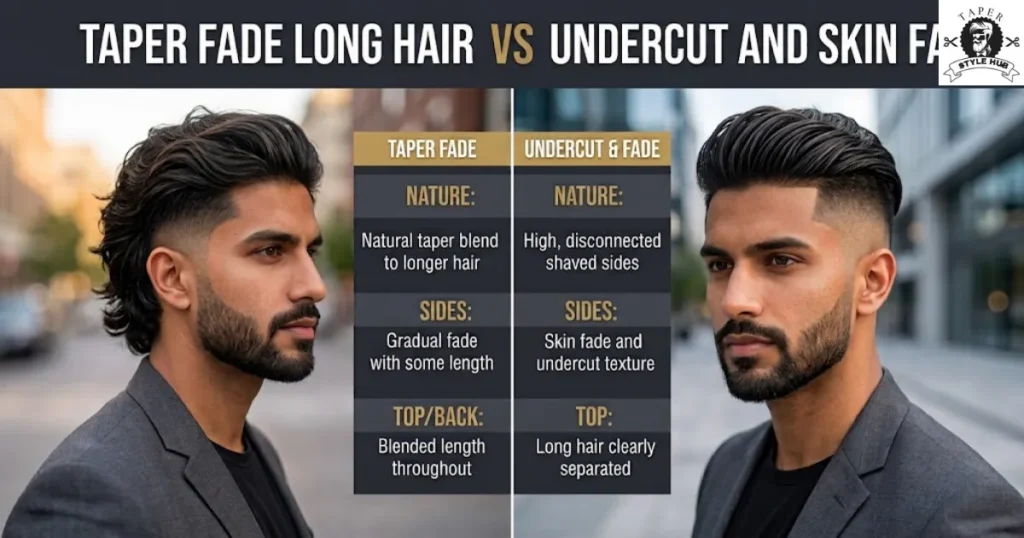 Taper Fade Long Hair vs Undercut and Skin Fade