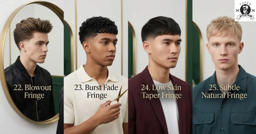 Taper-Variation Low Taper Fringe Styles