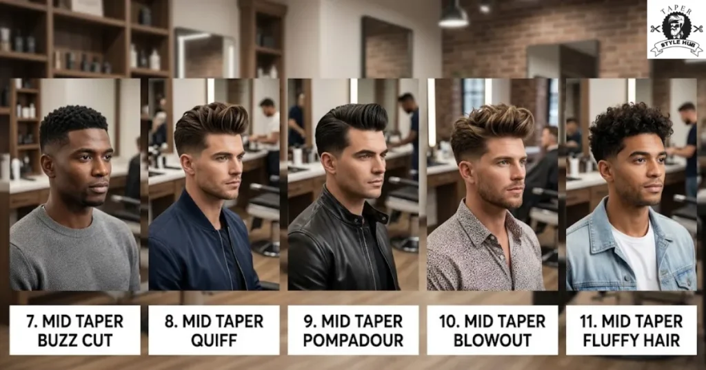 Voluminous and Lifted Taper Mid Styles