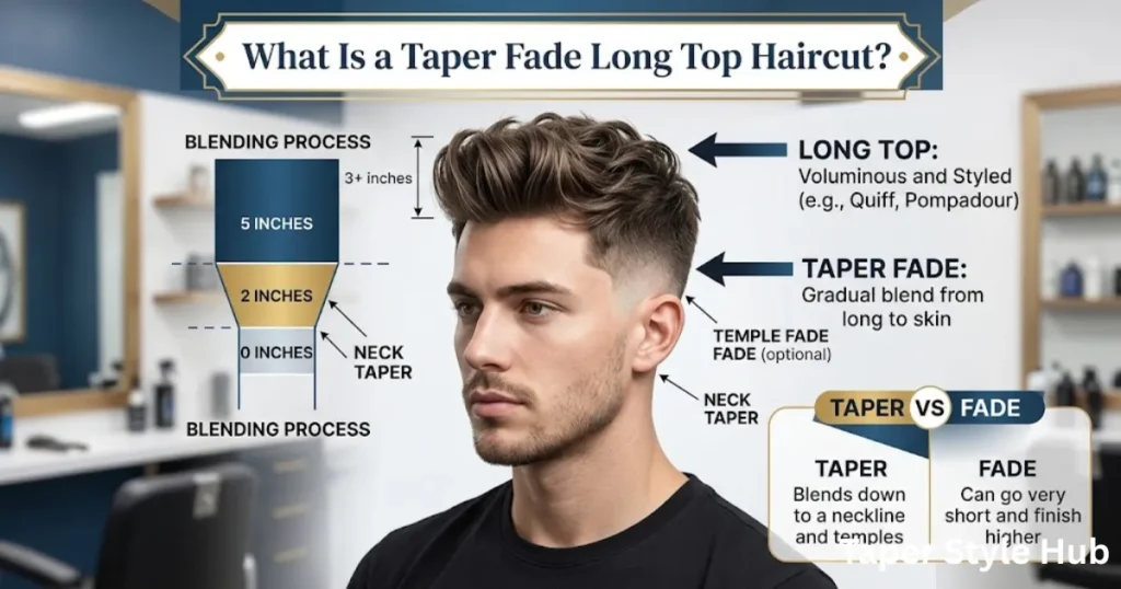 What Is a Taper Fade Long Top Haircut?