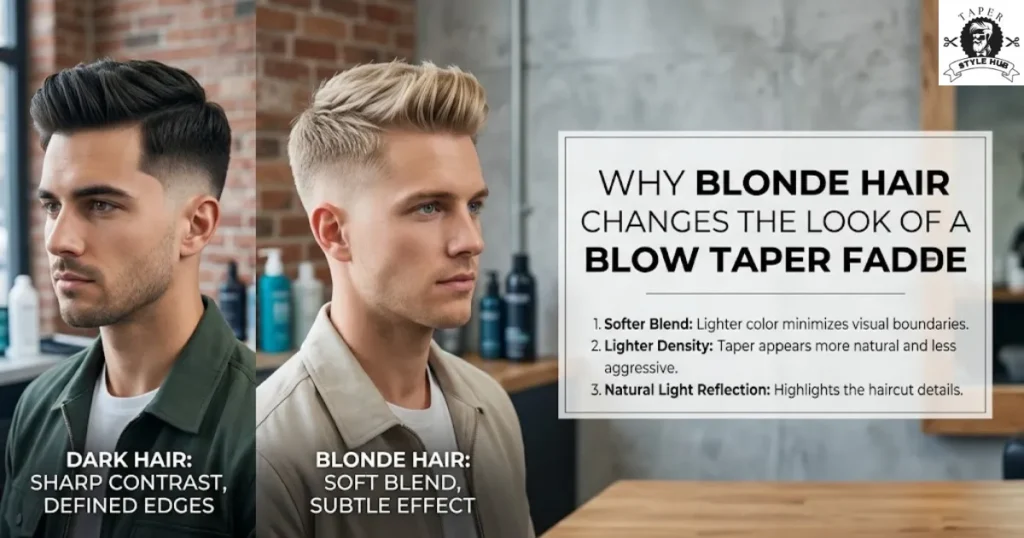 Why Blonde Hair Changes the Look of a Blonde Low Taper Fade